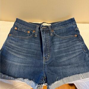 Madewell Dark Blue Jean Shorts
